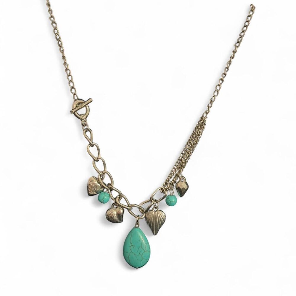 Women's Turquoise Charm Necklace